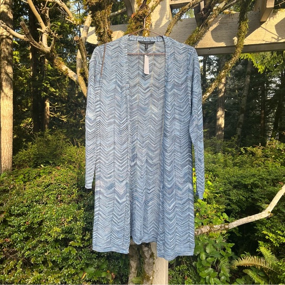 White House Black Market Sweaters - ❄️ Soft Chevron Knit Cardigan – Cozy Blue Layer ❄️ *cross-listed*